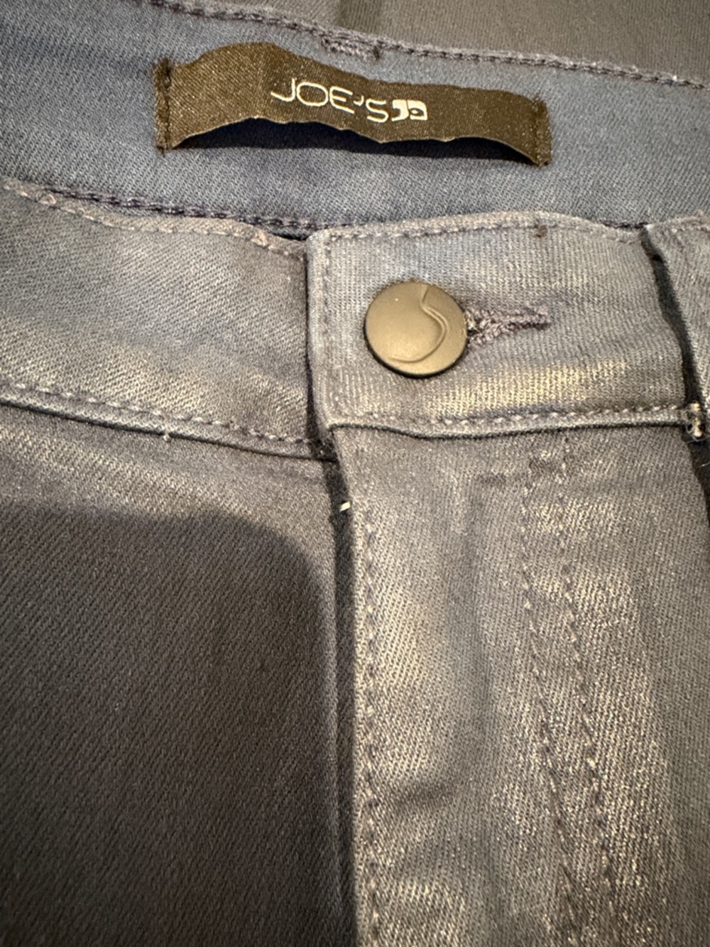 Joe's Jeans Deep Navy Coated Skinny Stretch Jeans - Picture 4 of 10